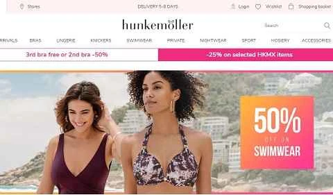 Hunkemoller UK 公式ウェブサイト: 100 年以上の歴史を持つオランダのランジェリーおよびラウンジウェア ブランド。