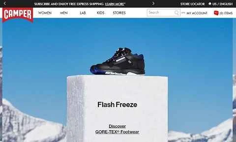 Camper US、スペインのデザイナーシューズの米国公式サイト。
