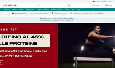 Myprotein イタリア公式サイト（国際ショッピングサイト）