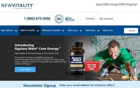 New Vitality公式サイト：米国のスキンケアと栄養のウェブサイト