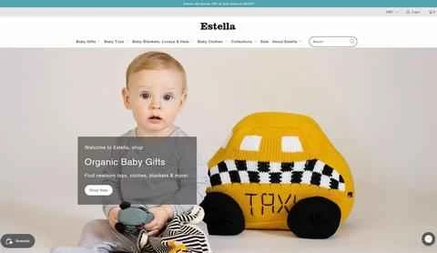 アメリカのベビー服・おもちゃのオンラインショッピングサイト、エステラ公式サイト。