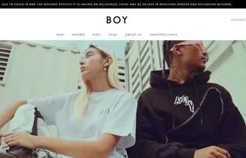 BOY London公式サイト：イギリスのストリートウェアブランド