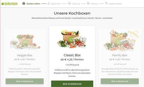 HelloFresh公式サイト AT オーストリアのファミリービュッフェ配達