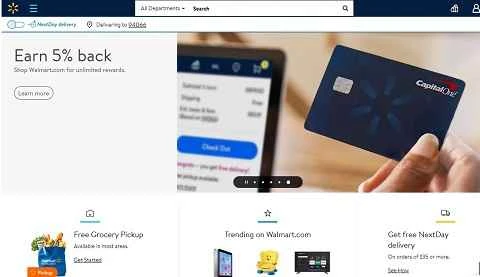 アメリカのウォルマートのオンラインスーパーマーケット、ウォルマート