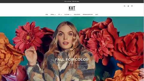 アメリカンカジュアルレディースファッションブランドKut from Klothのウェブサイト