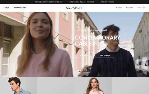 GANT UK 公式ウェブサイト イギリス - 有名なアメリカンカジュアルブランド