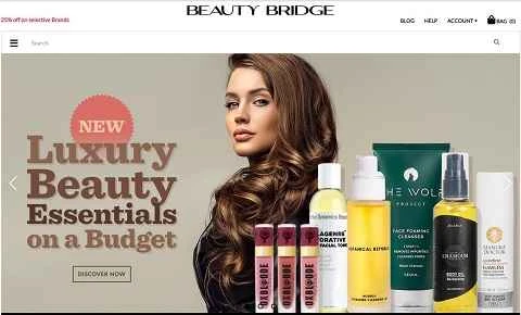 アメリカのコスメショッピングサイト「Beauty Bridge」公式サイト。