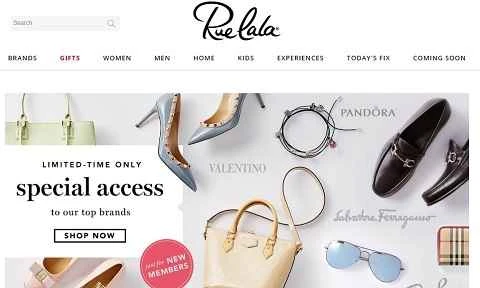 米国を拠点とする割引オンラインショッピングサイト、Ruelala。