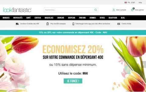 Lookfantastic France公式サイト - オンラインショッピングサイト