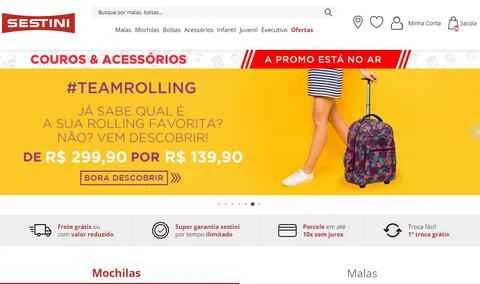 ブラジルのラゲッジブランド、Sestiniの公式サイト
