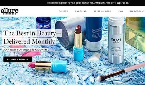 Allure Beauty Box、米国公式ビューティーサブスクリプションボックス。