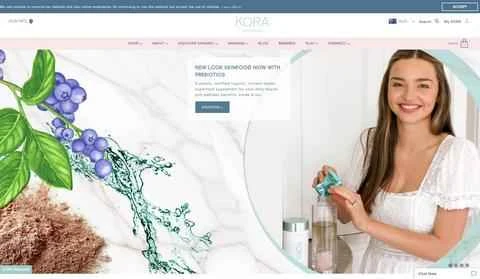 オーストラリアのナチュラルスキンケアブランド、Kora Organics が米国のウェブサイトに公式に掲載されています。
