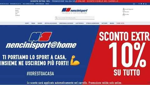 ネンチーニ スポーツ公式サイト、イタリアのスポーツウェアオンラインストア