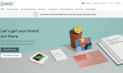 MOOオーストラリア公式ウェブサイト - プレミアム印刷サービスプロバイダー
