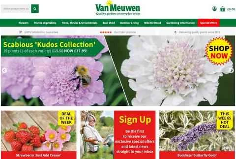 Van Meuwenの公式ウェブサイト - 英国の園芸植物販売ウェブサイト