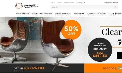 Designer Sofas 4U 公式ウェブサイト（英国家具ウェブサイト）