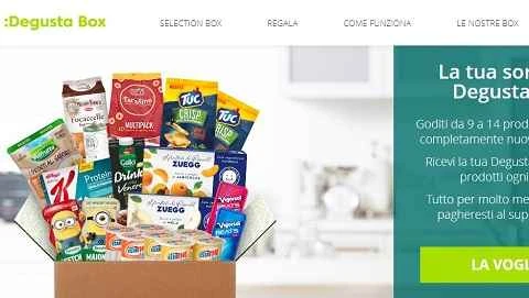 Degusta Box 公式サイト (IT) - イタリアンスナックのウェブサイト