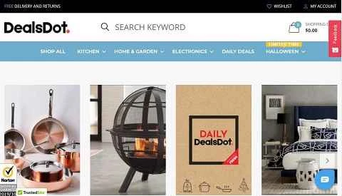 アメリカのオンラインホームデコレーションストア、DealsDot