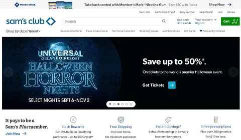 サムズクラブは、米国ウォルマートの子会社であるサムズクラブの公式ウェブサイトです。