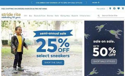 ストライドライト公式サイト、米国子供靴ウェブサイト