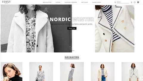 Claudie Pierlot、フランスのデザイナーブランドの女性服ウェブサイト、1ページ目 Claudie Pierlot 法国设计师品牌女装网站 第1张