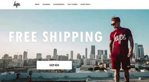 Justhype公式サイト、イギリスのファッションブランドウェブサイト