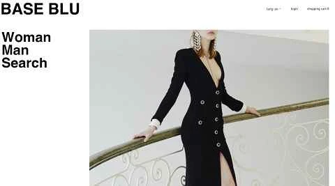 イタリアの高級デパート、Base Bluの公式サイト。
