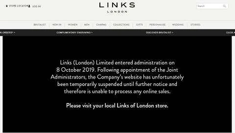 リンクス・オブ・ロンドン：イギリスのジュエリーブランドのウェブサイト