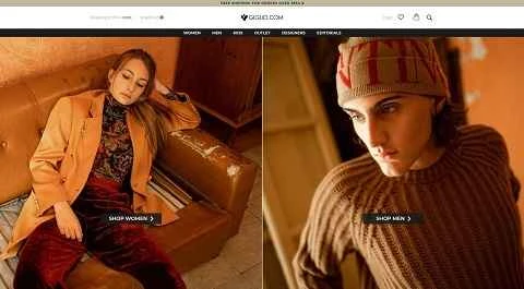 英国にあるイタリアの高級品ショッピング ウェブサイト、Giglio UK。