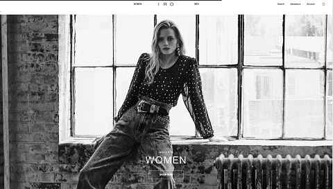 IRO フランスのファッションブランドウェブサイト