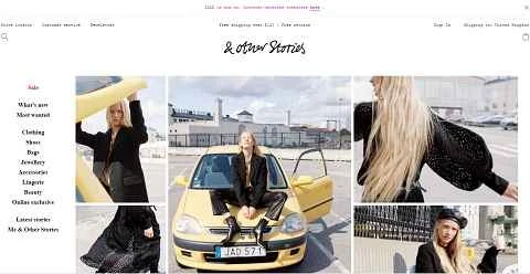＆アザーストーリーズ スウェーデンの女性服ブランドのウェブサイト