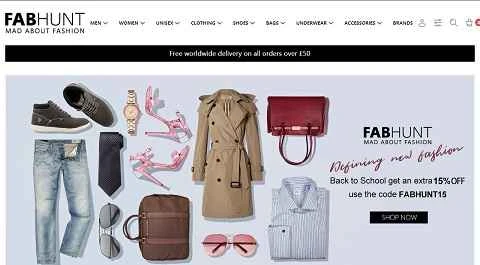FABHUNT は、英国を拠点とする、Unineed 傘下のファッションおよび手頃な価格の高級品ウェブサイトです (画像 1)。 FABHUNT 英国Unineed旗下时尚轻奢网站 第1张