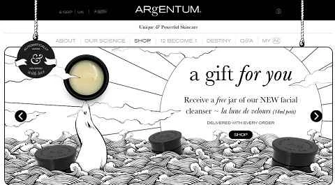 英国Auzentinウェブサイトに掲載されているARgENTUMアポセカリーのシルバークリームスキンケア製品はどうですか？