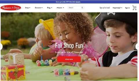 メリッサ＆ダグの公式ウェブサイト、アメリカのメリッサのおもちゃのウェブサイト
