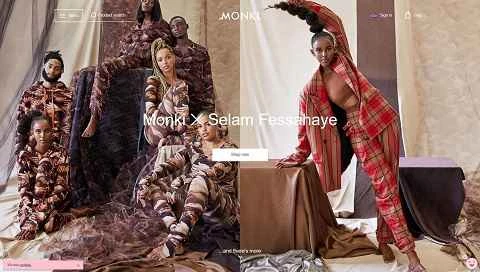 スウェーデンの女性向けファッションブランド「Monki」の公式サイト
