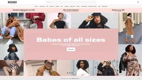 Missguided（米国およびカナダ） - アメリカンカジュアルレディースファッションブランドのウェブサイト
