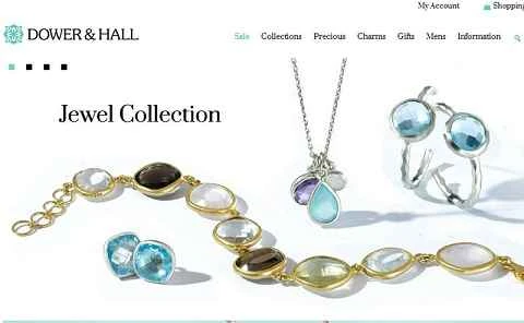 Dower and Hall、ニッチな英国の高級ジュエリーブランドのウェブサイト