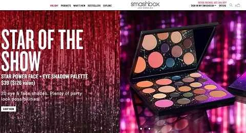 アメリカの化粧品ブランド「スマッシュボックス」公式サイト