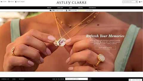 イギリスのジュエリーブランド、Astley Clarkeの公式サイト。